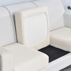 White Cover for a seat cushion