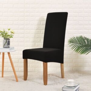 Wide Black Cover for a dining chair