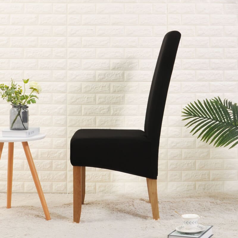 Wide Black Cover for a dining chair 3 Wide Black Cover for a dining chair - Image 3
