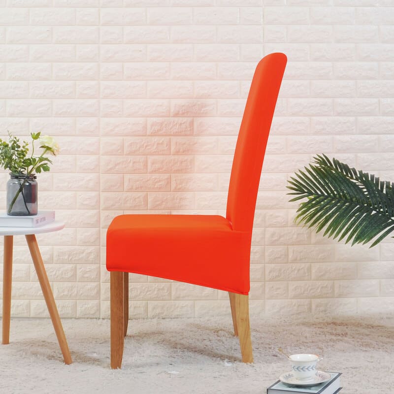 Wide Orange Cover for a dining chair 3 Wide Orange Cover for a dining chair - Image 3