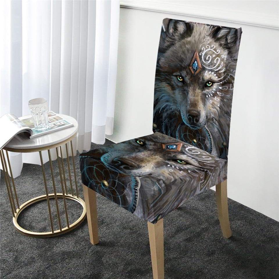 Wolf Cover for a dining chair, model LOU-326 1 Wolf Cover for a dining chair, model LOU-326