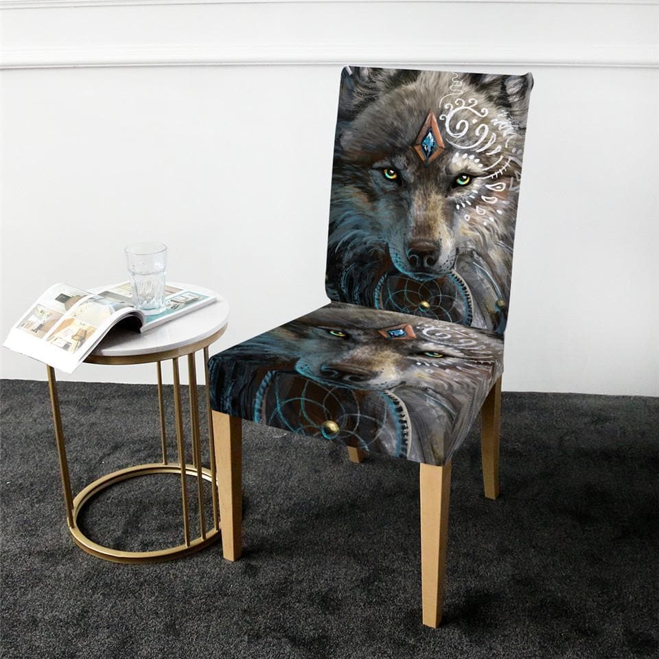 Wolf Cover for a dining chair, model LOU-326 2 Wolf Cover for a dining chair, model LOU-326 - Image 2