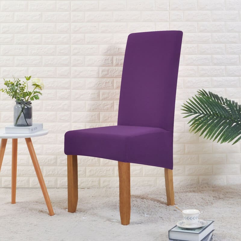 Violet Dining Chair Cover, Wide Fit 1 Violet Dining Chair Cover, Wide Fit