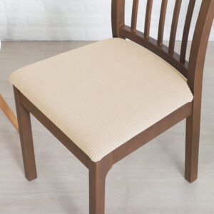Waterproof Beige Dining Chair Seat Cover