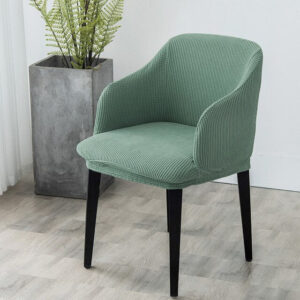 Moss Green Scandinavian Dining Chair Cover