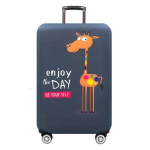 Giraffe Print Suitcase Cover