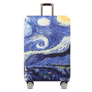 Starry Night Print Suitcase Cover