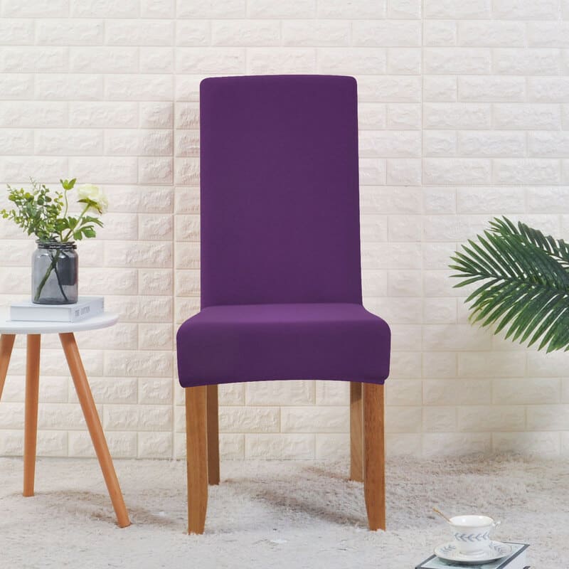 Violet Dining Chair Cover, Wide Fit 2 Violet Dining Chair Cover, Wide Fit - Image 2